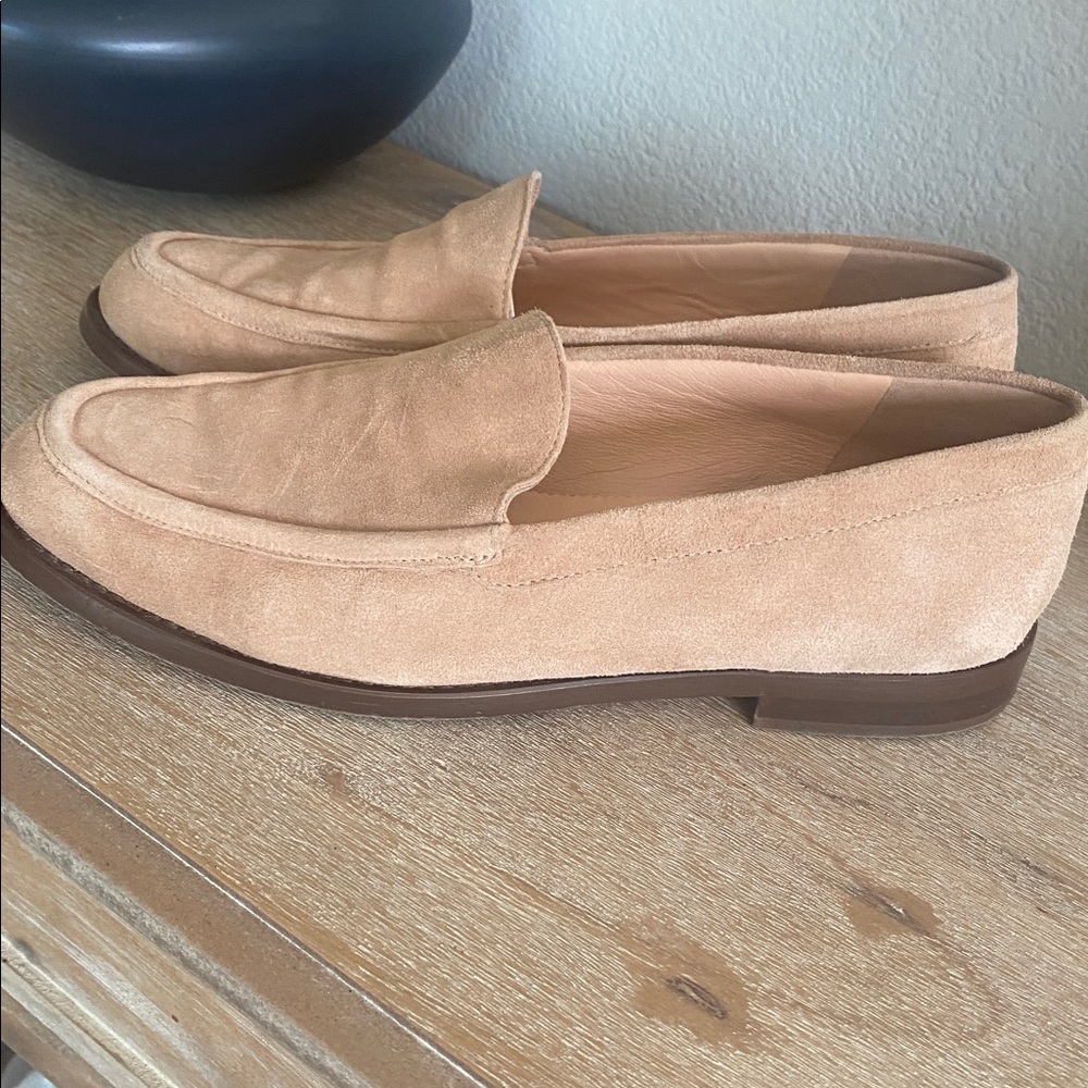 J CREW TAN WINONA SUEDE LOAFERS SIZE 9